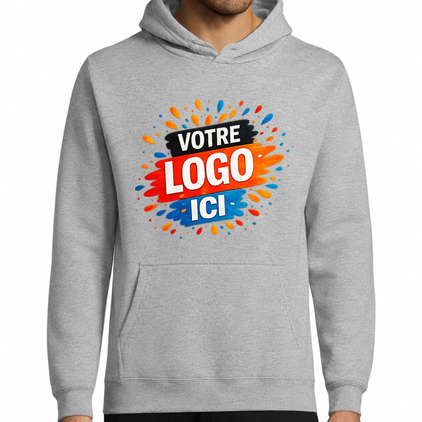 Sweat à capuche homme personnalisé avec votre logo