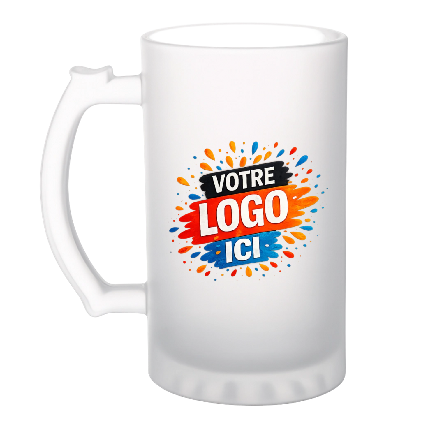 Chope à bière personnalisée avec votre logo