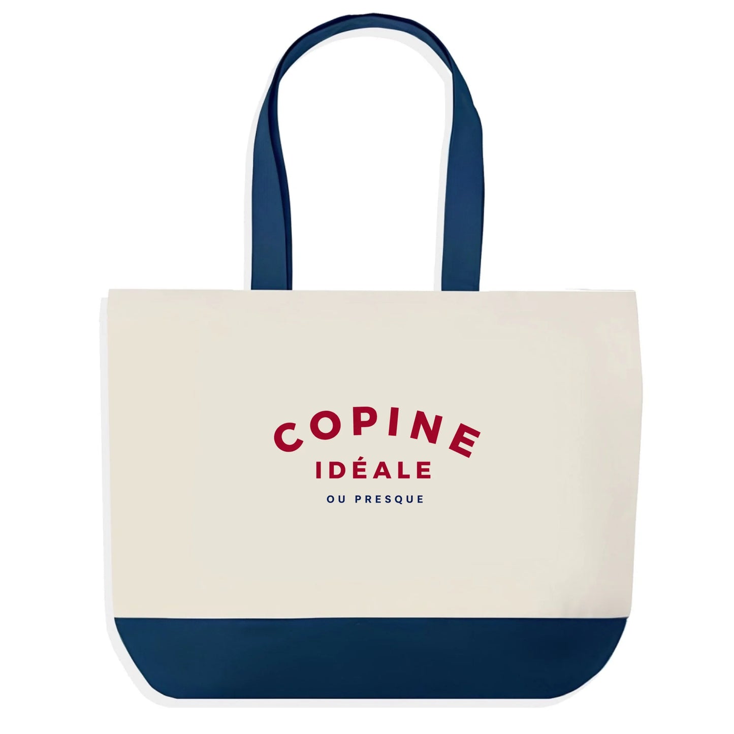 Sac en jute humoristique Copine Idéale Ou Presque