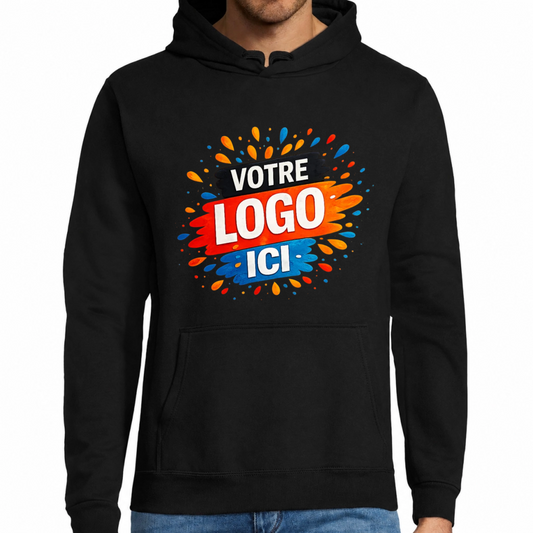 Sweat à capuche homme personnalisé avec votre logo