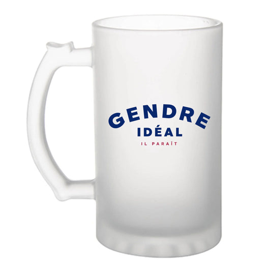 Chope à bière humoristique Gendre Idéal Il Paraît