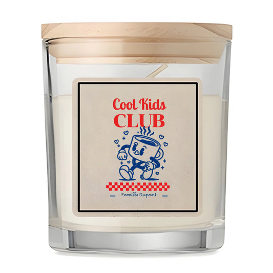 Bougie personnalisée Cool Kids Club | Vulpa
