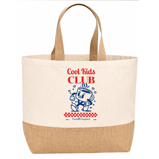 Sac en jute personnalisé Cool Kids Club | Vulpa