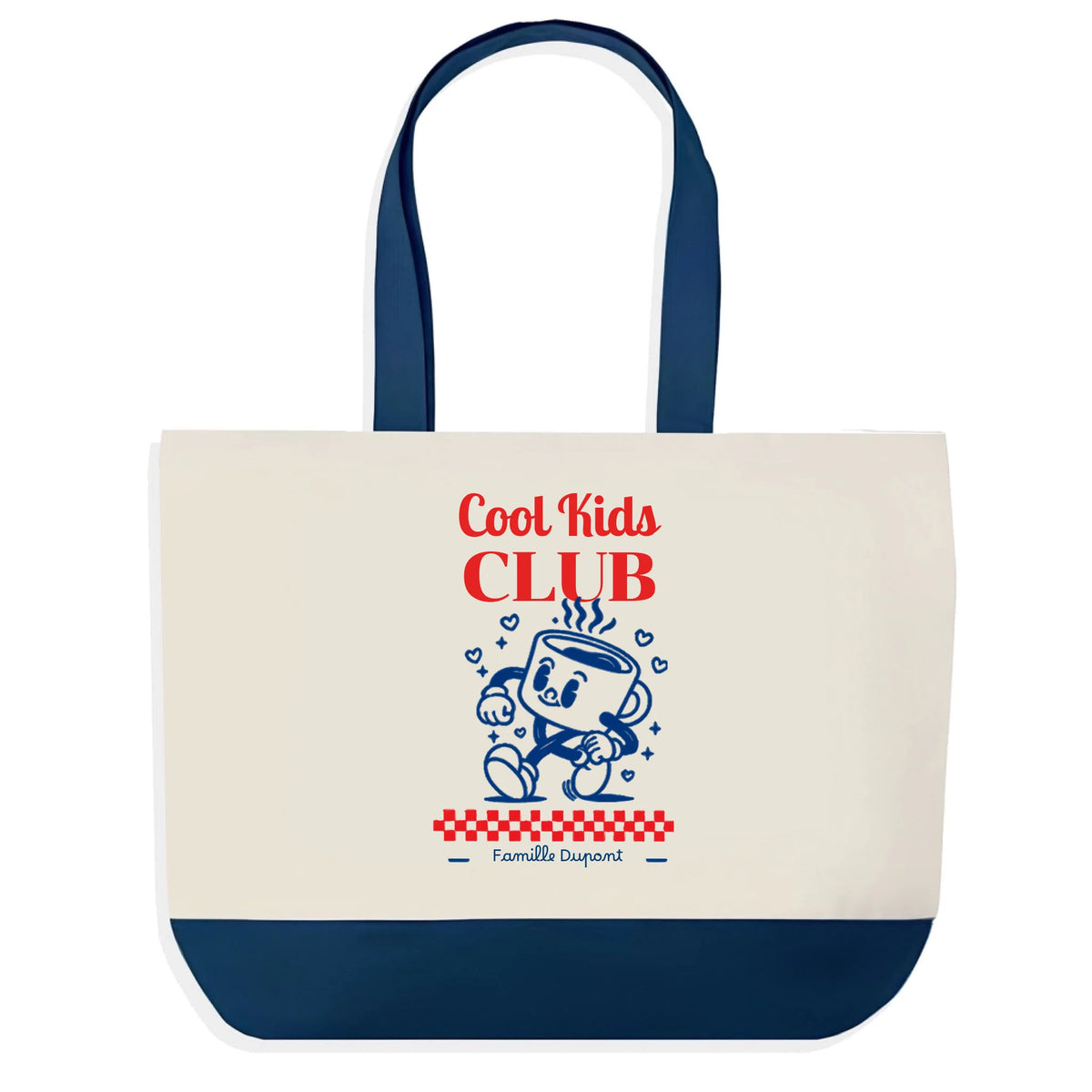 Sac en jute Cool Kids Club, vue détaillée | Vulpa