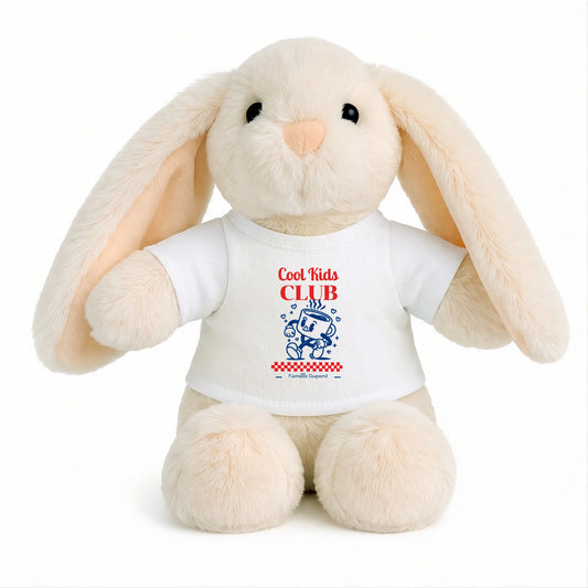 Peluche personnalisée Cool Kids Club, modèle Lapin | Vulpa