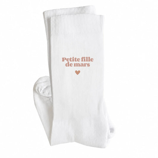 Chaussettes naissance Petite Fille de Mars | Vulpa