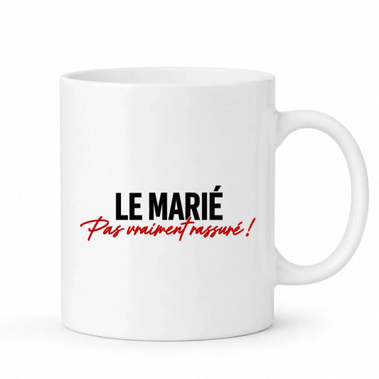 Mug EVG Le Marié, Pas Vraiment Rassuré | Vulpa