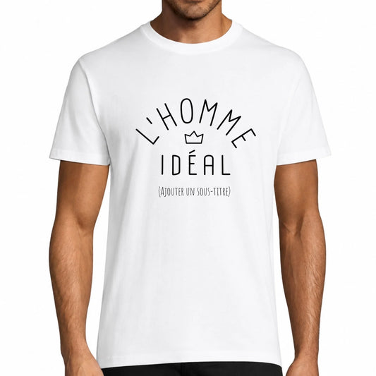 T-shirt homme blanc L'Homme Idéal | Vulpa