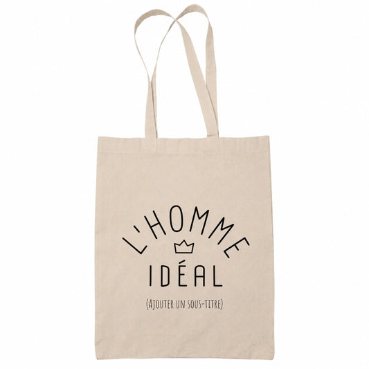 Tote bag beige L'Homme Idéal | Vulpa
